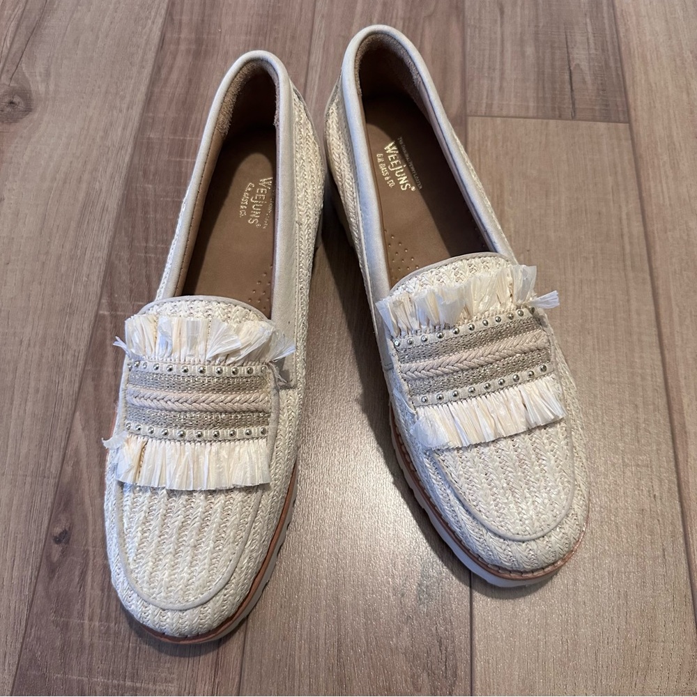 WOMENS WHITNEY 90S RAFFIA WEEJUNS